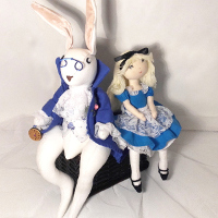 Patron poupées chiffon : Alice au pays des merveille